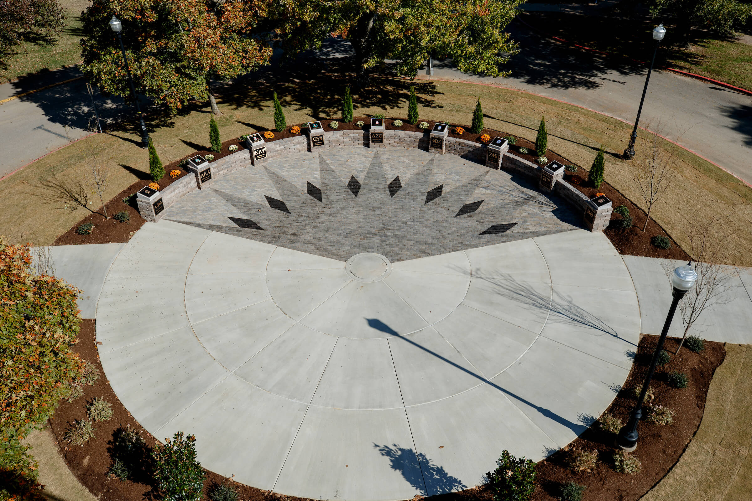 Photo of the greek garden at unity circle.